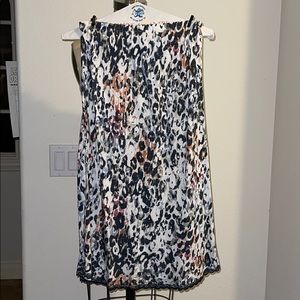 Multi Color Leopard Print Skirt